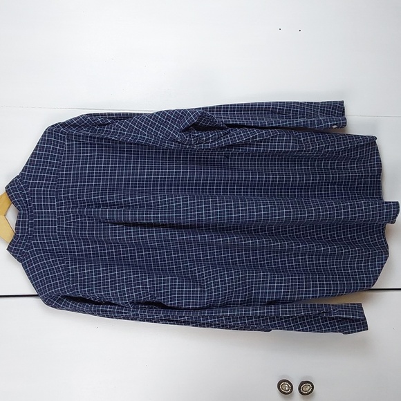 Ralph Lauren Mens Blue/ White Checkered Soft Cotton Button Down Shirt Sz.XXL - Picture 6 of 7